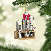 Pretyprints Personalized Bartender Christmas Ornament, Bartender Ornament, for Bartender Lover, Xmas Tree Decor, Gift for Bartender (Style 5)